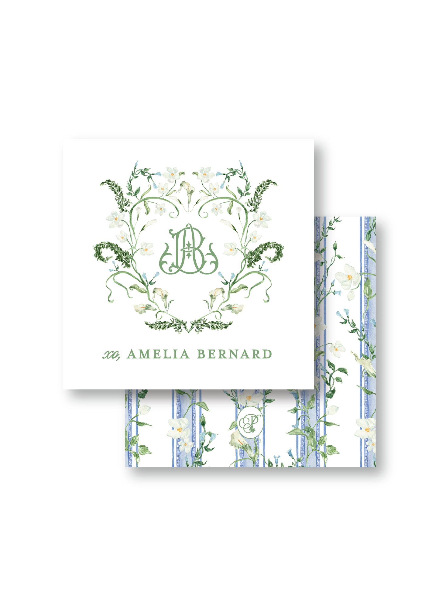 Floral Crest Gift Tag
