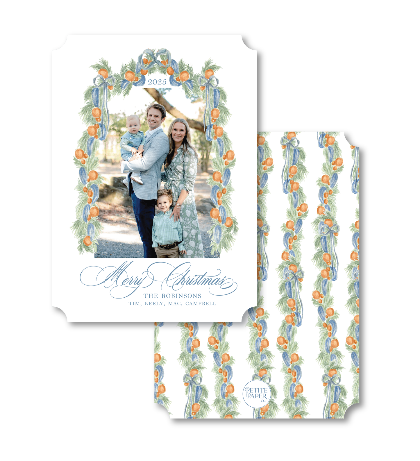 Blue Orange Garland