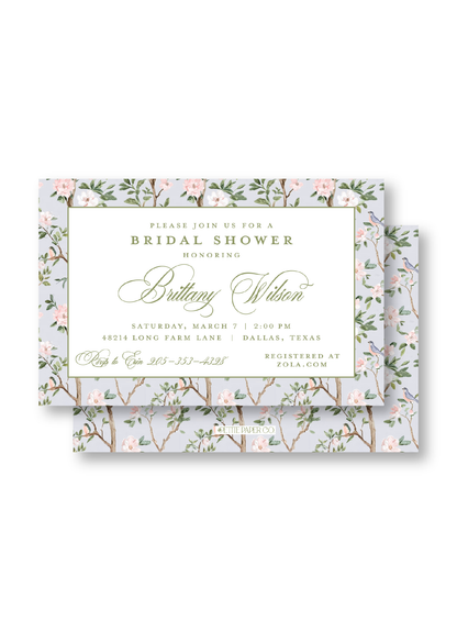 Chinoiserie Shower Invitation