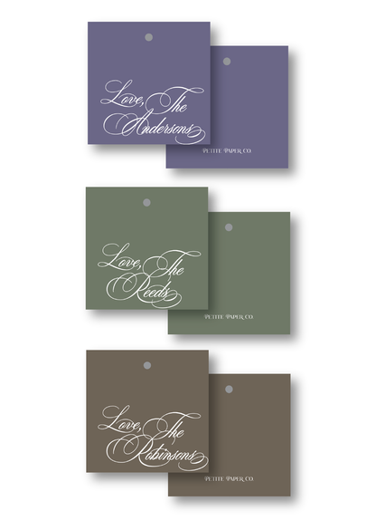 Calligraphy Gift Tag