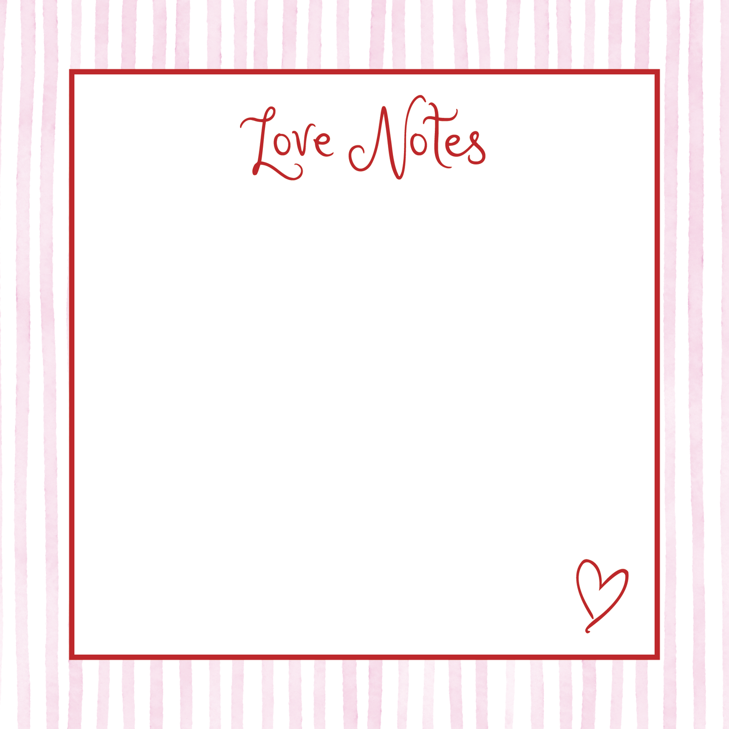 Love Notes Notepad