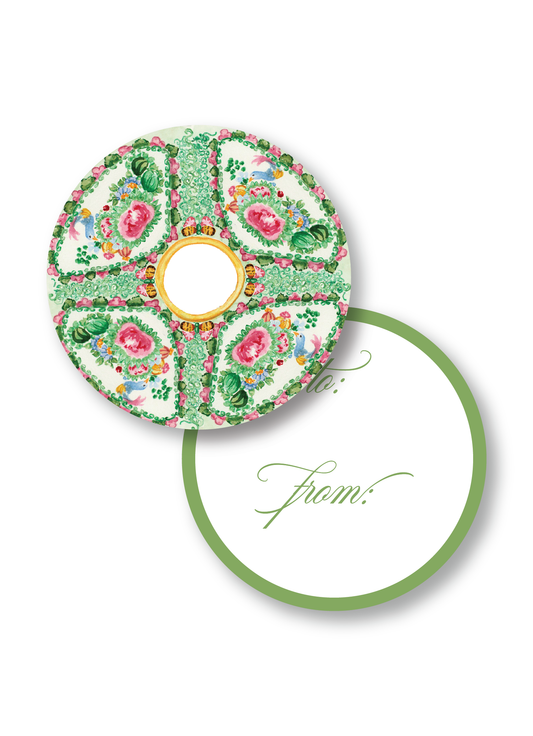 Plate Round Gift Tag
