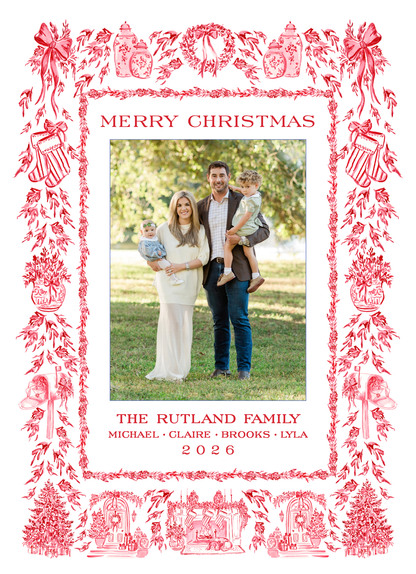 Red Toile Christmas