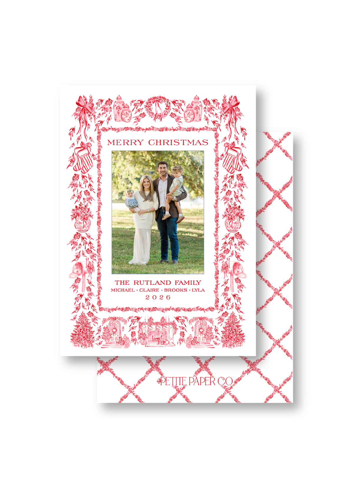 Red Toile Christmas