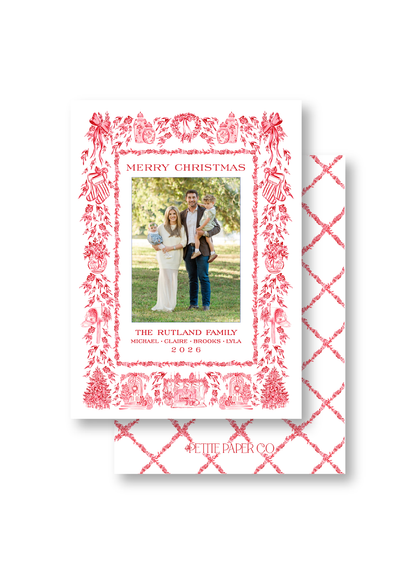 Red Toile Christmas