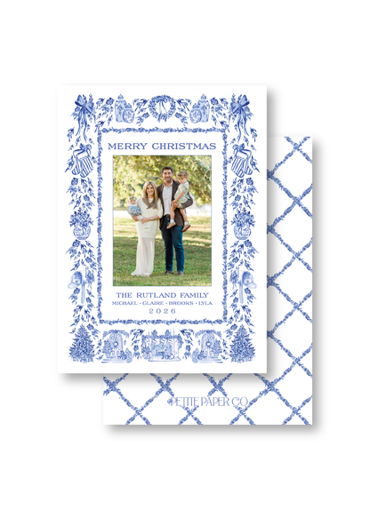 Blue Toile Christmas