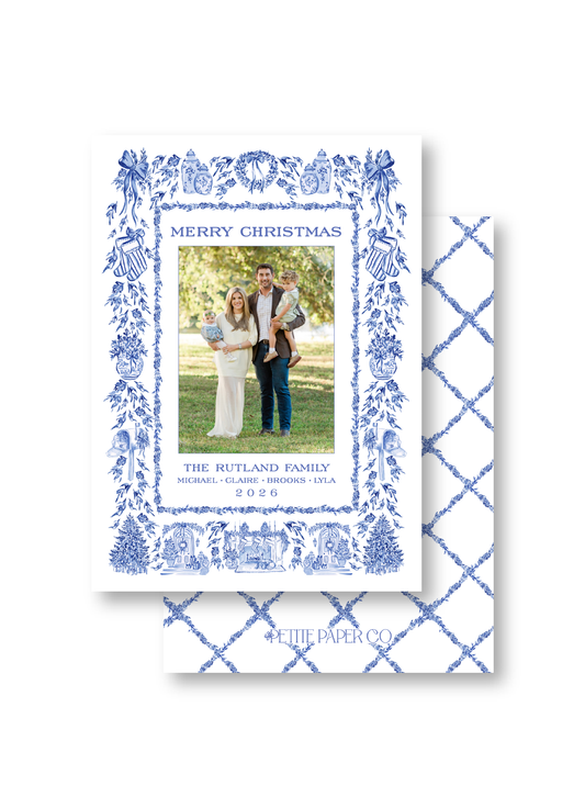 Blue Toile Christmas