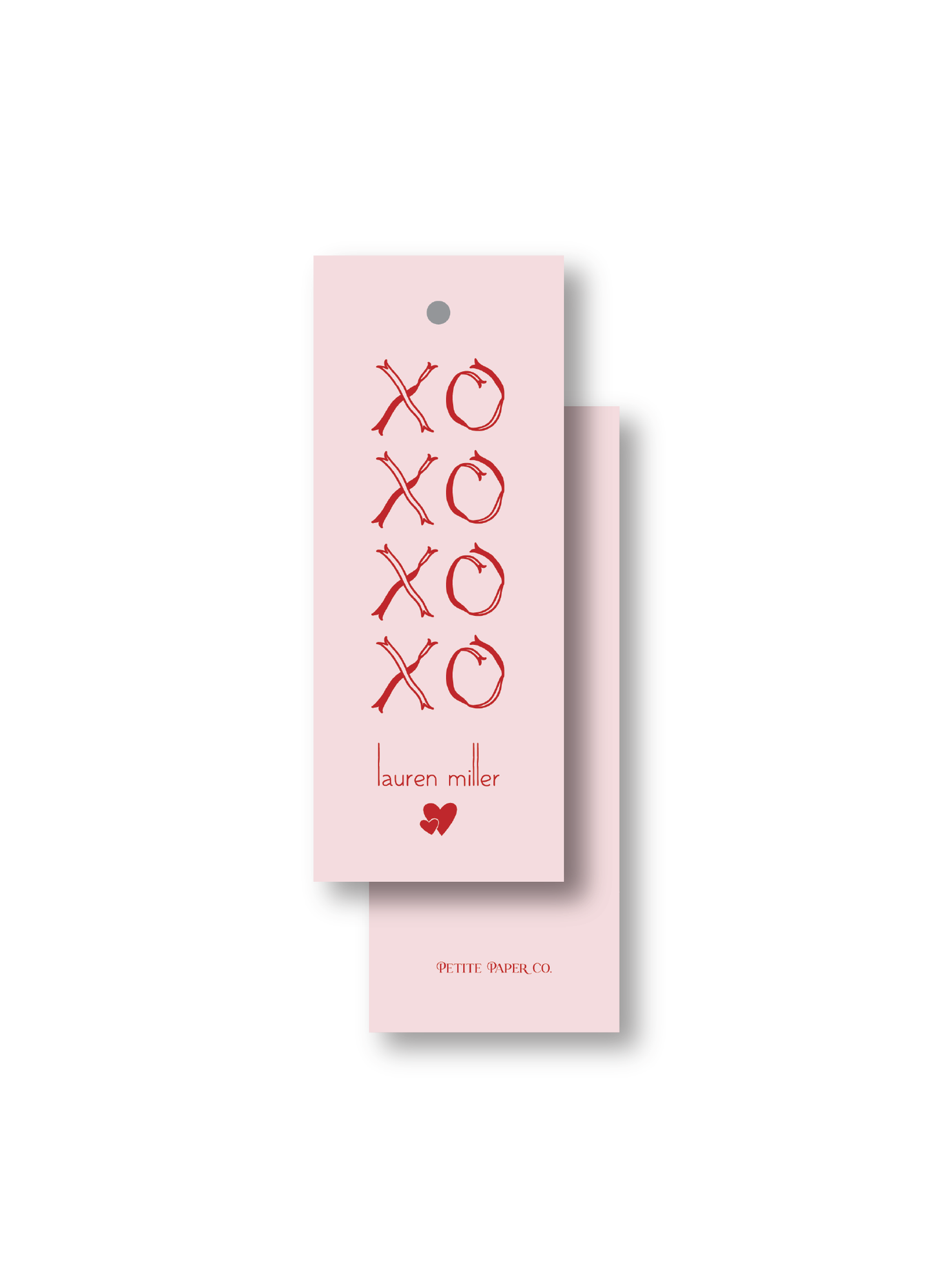XOXO Ribbon Tag